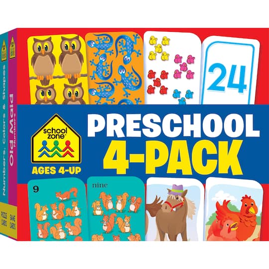 School Zone® 4-Pack Preschool Flash Cards